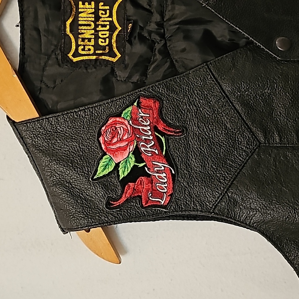 Leather Vulcan Riders Vest - Picture 2 of 6
